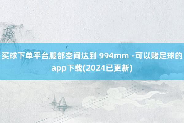 买球下单平台腿部空间达到 994mm -可以赌足球的app下载(2024已更新)