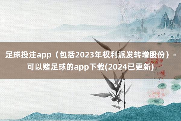 足球投注app（包括2023年权利派发转增股份）-可以赌足球的app下载(2024已更新)