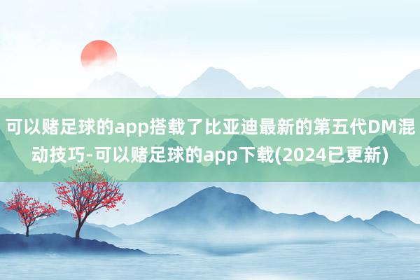 可以赌足球的app搭载了比亚迪最新的第五代DM混动技巧-可以赌足球的app下载(2024已更新)