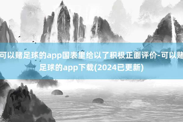 可以赌足球的app国表里给以了积极正面评价-可以赌足球的app下载(2024已更新)