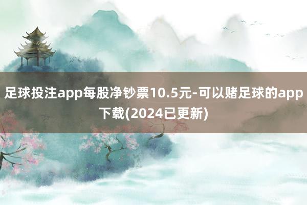 足球投注app每股净钞票10.5元-可以赌足球的app下载(2024已更新)