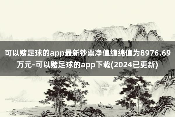 可以赌足球的app最新钞票净值缠绵值为8976.69万元-可以赌足球的app下载(2024已更新)