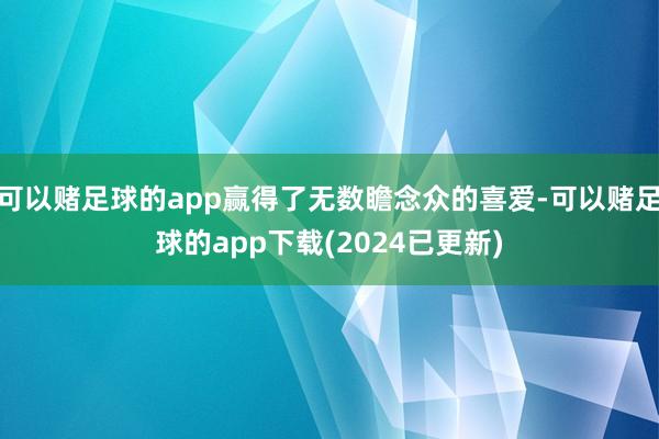 可以赌足球的app赢得了无数瞻念众的喜爱-可以赌足球的app下载(2024已更新)