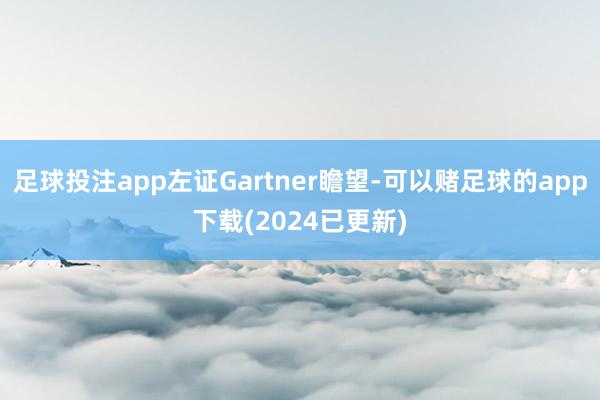 足球投注app左证Gartner瞻望-可以赌足球的app下载(2024已更新)