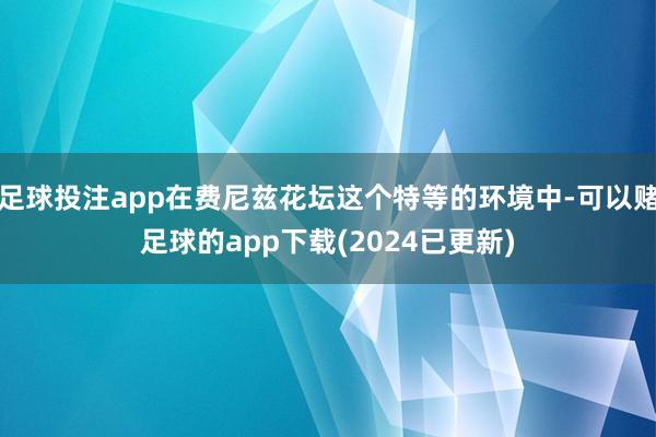 足球投注app在费尼兹花坛这个特等的环境中-可以赌足球的app下载(2024已更新)