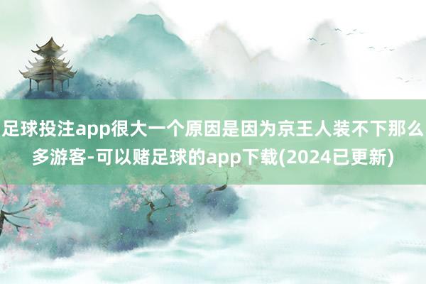 足球投注app很大一个原因是因为京王人装不下那么多游客-可以赌足球的app下载(2024已更新)