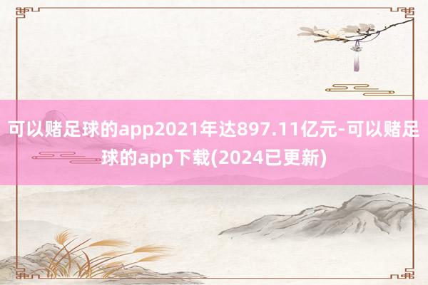 可以赌足球的app2021年达897.11亿元-可以赌足球的app下载(2024已更新)